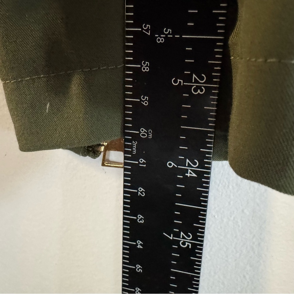 Guess Olive Green Jacket with Sheer Barely There Back XS - Picture 9 of 10